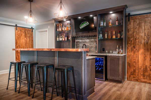 Green Basements & Remodeling custom basement remodel