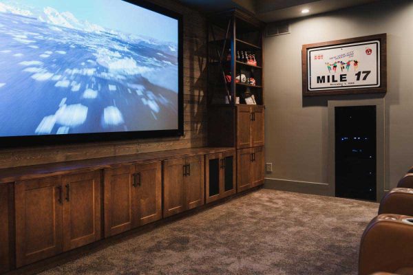 pic04 Custom built-in entertainment center: Green Basements & Remodeling