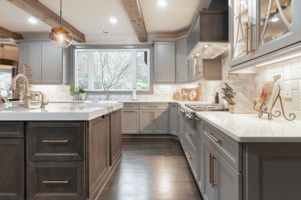 EP_05491 Quartz countertop island installation: Green Basements & Remodeling