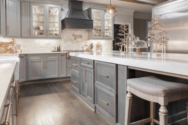 Green Basements & Remodeling custom kitchen design in Marietta, GA, with coordinated finishes.