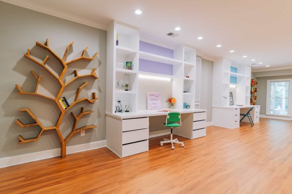 Stylish living room renovation by Green Basements & Remodeling in Fulton County GA